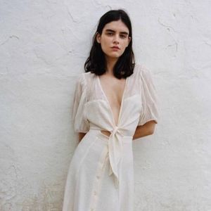 SESSUN ROSALIE TOP - WHITE